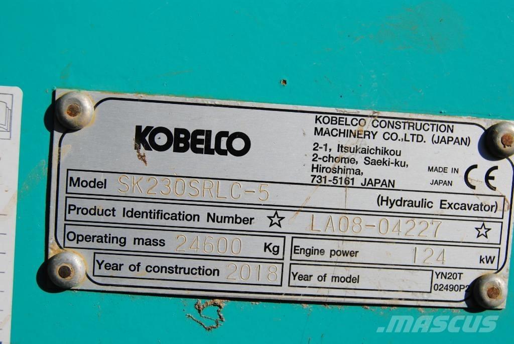 Kobelco SK230SRLC-5 Pásová rýpadla
