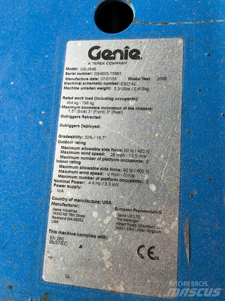 Genie GS 2646 Nůžková zvedací plošina