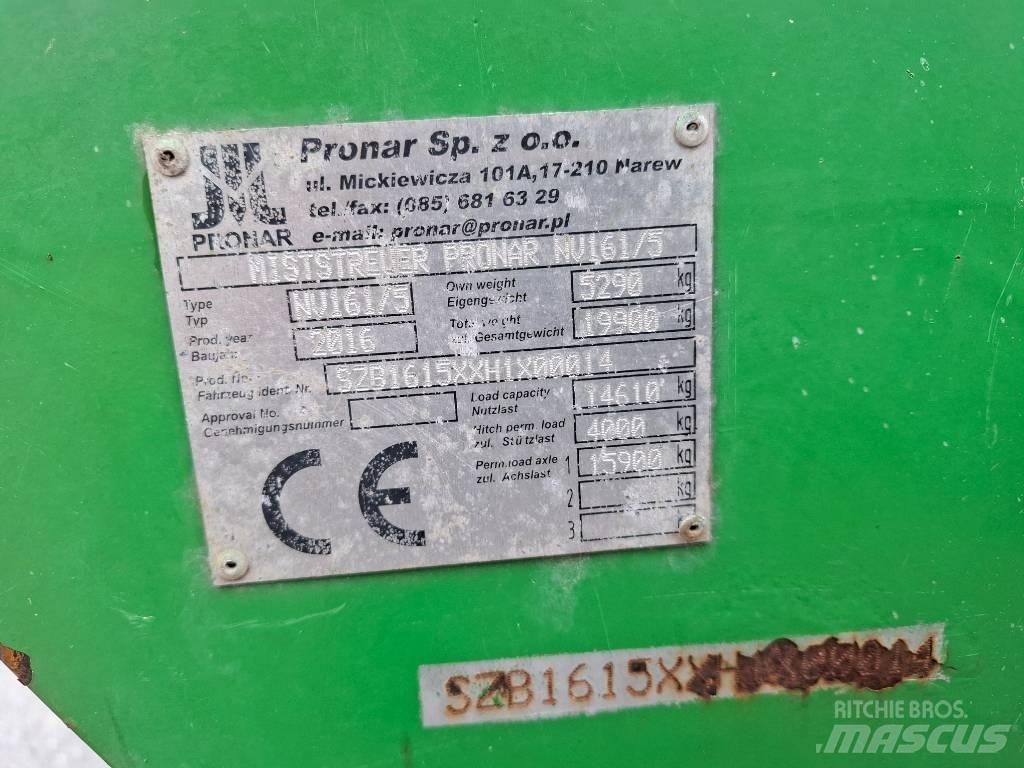 Pronar NV 161/5 Rozmetadla chlévské mrvy