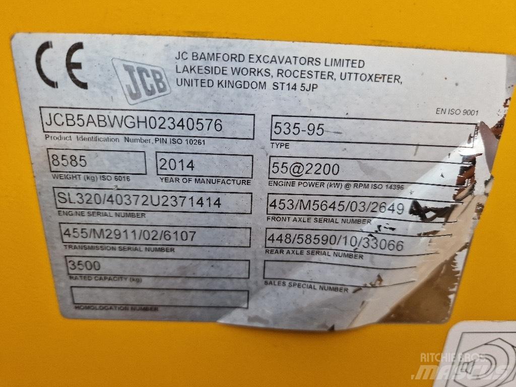 JCB 2014 JCB 535-95 Teleskopické manipulátory