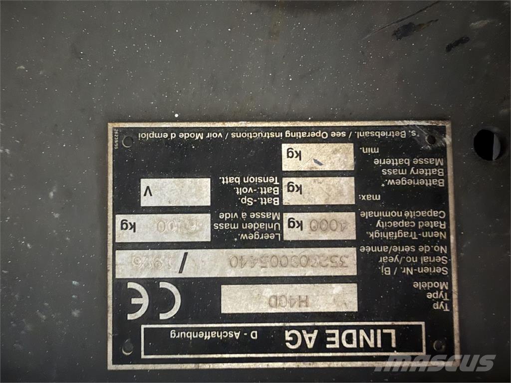 Linde H40D Dieselové vozíky