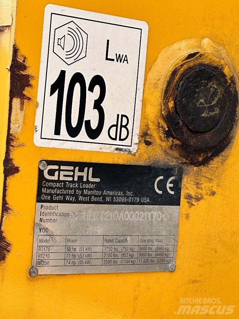 Gehl RT 210 Smykem řízené nakladače