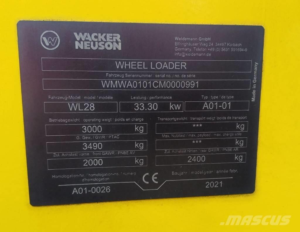Wacker Neuson WL 28 Kolové nakladače