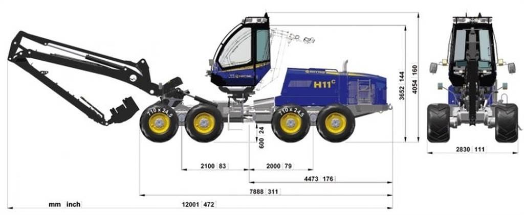 Rottne 651-55449 Podvozky a zavěšení kol