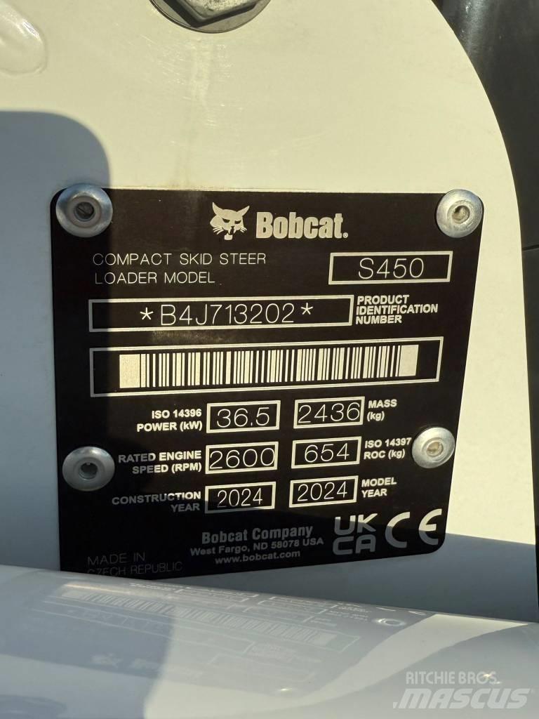 Bobcat S 450 Smykem řízené nakladače