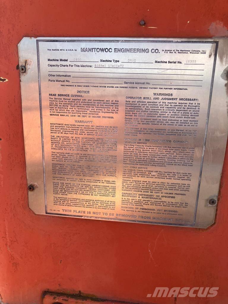 Manitowoc 4600 Lanová rýpadla