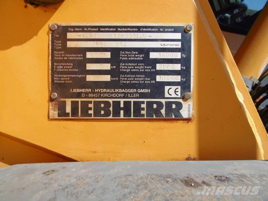 Liebherr A314 Kolová rýpadla