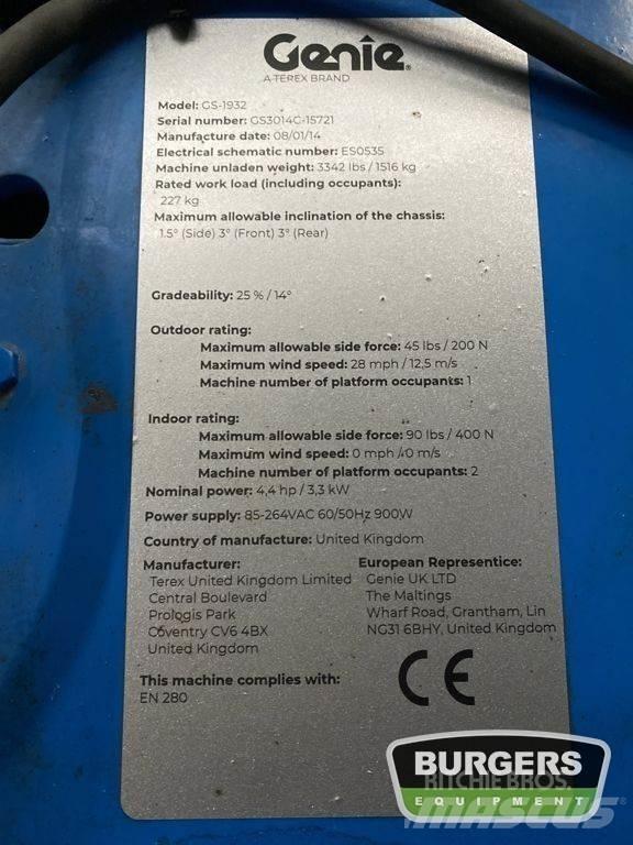 Genie GS1932 Nůžková zvedací plošina