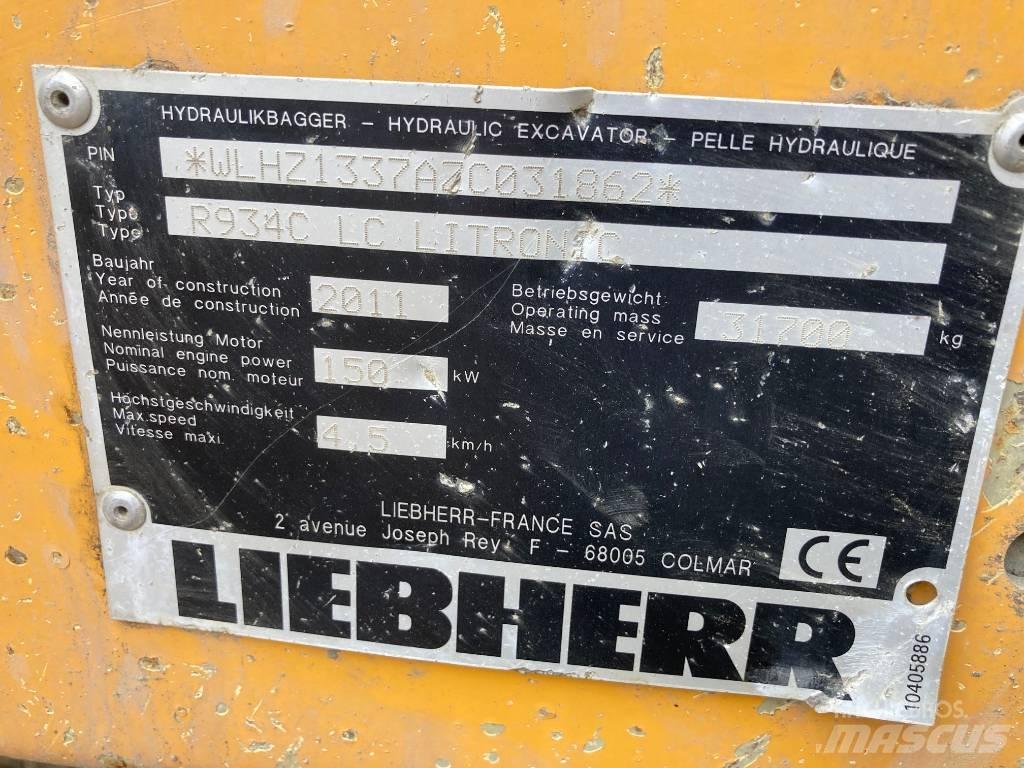 Liebherr R 934 C Pásová rýpadla