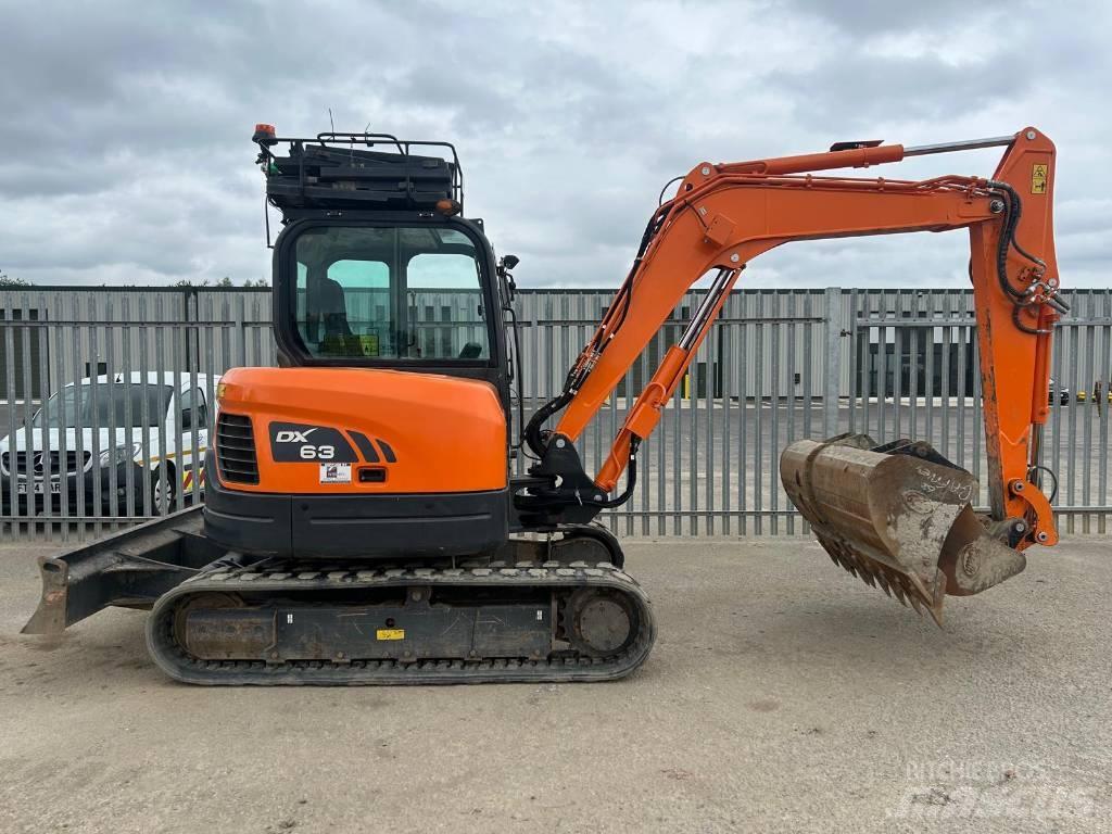 Doosan DX 63-3 Pásová rýpadla