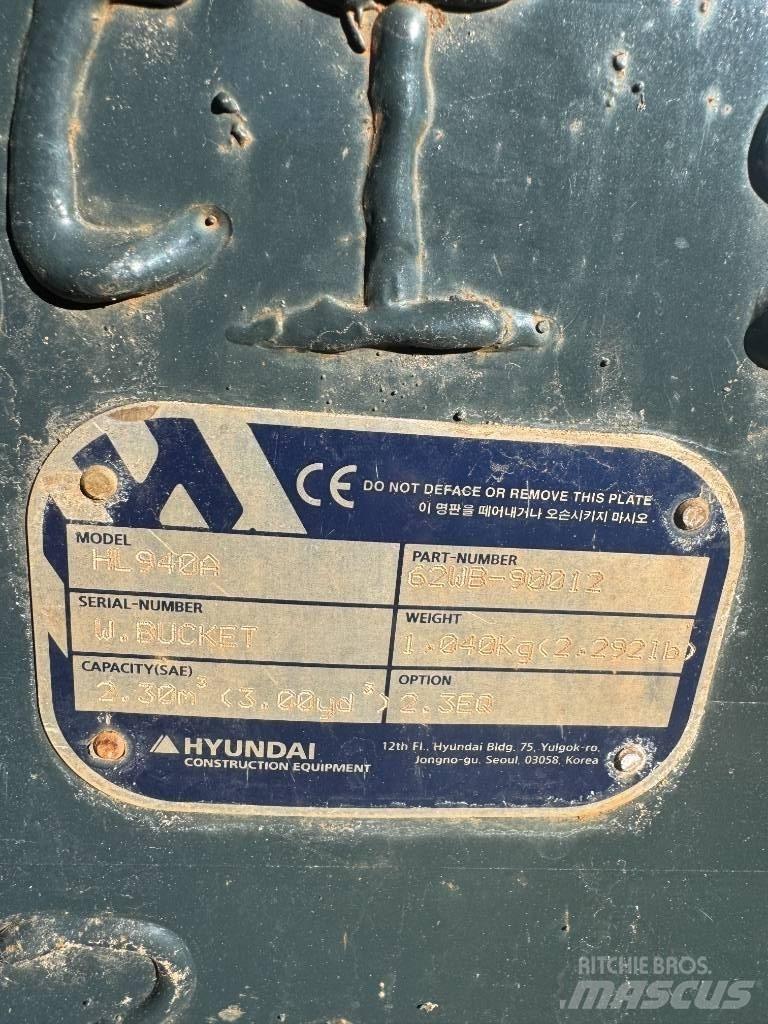 Hyundai HL 940 Kolové nakladače