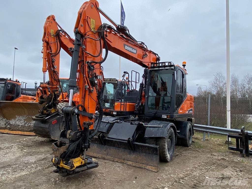 Doosan DX170W-5 Kolová rýpadla