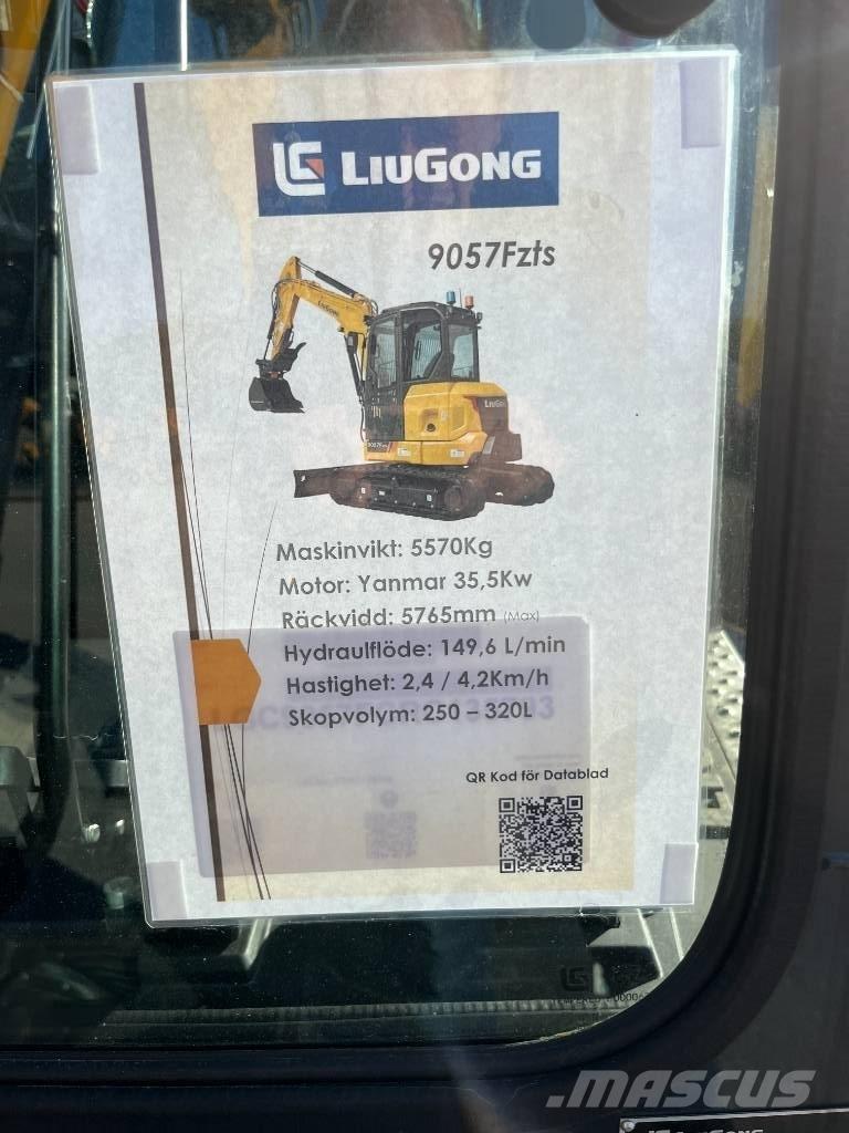 LiuGong 9057 FZTS Mini rýpadla < 7t