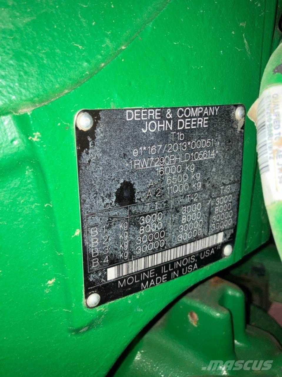 John Deere 7290R Traktory