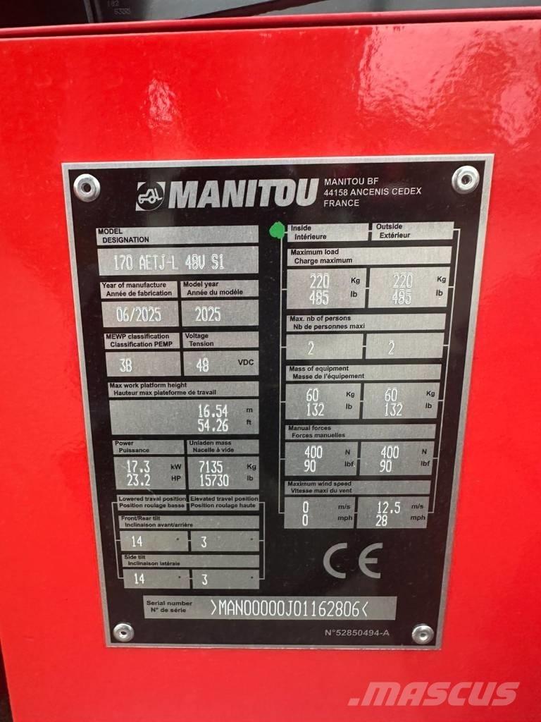 Manitou 170 AETJ Kloubové plošiny