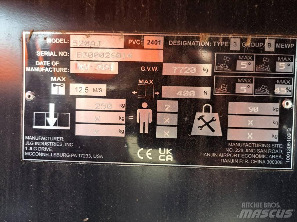 JLG 520 AJ (NEW 2024) Kloubové plošiny