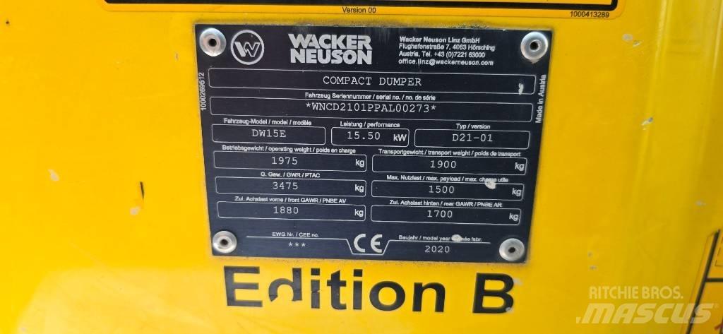 Wacker Neuson DW15e Vyklápěcí dempry