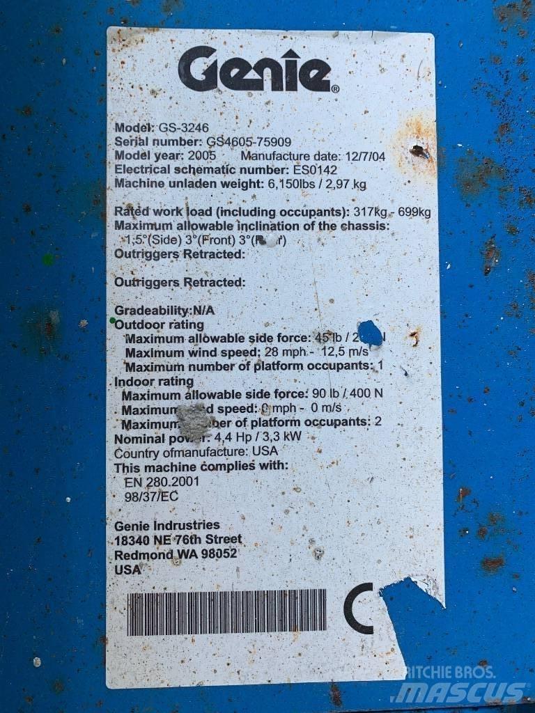 Genie GS 3246 Nůžková zvedací plošina