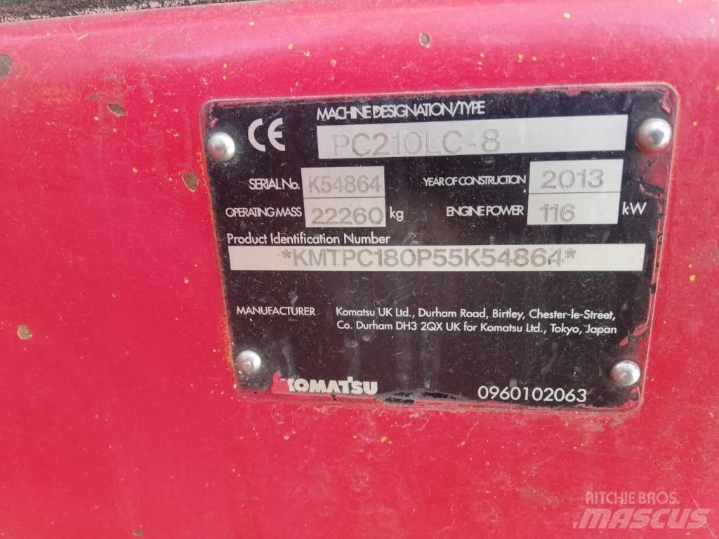 Komatsu PC 210-8 Pásová rýpadla