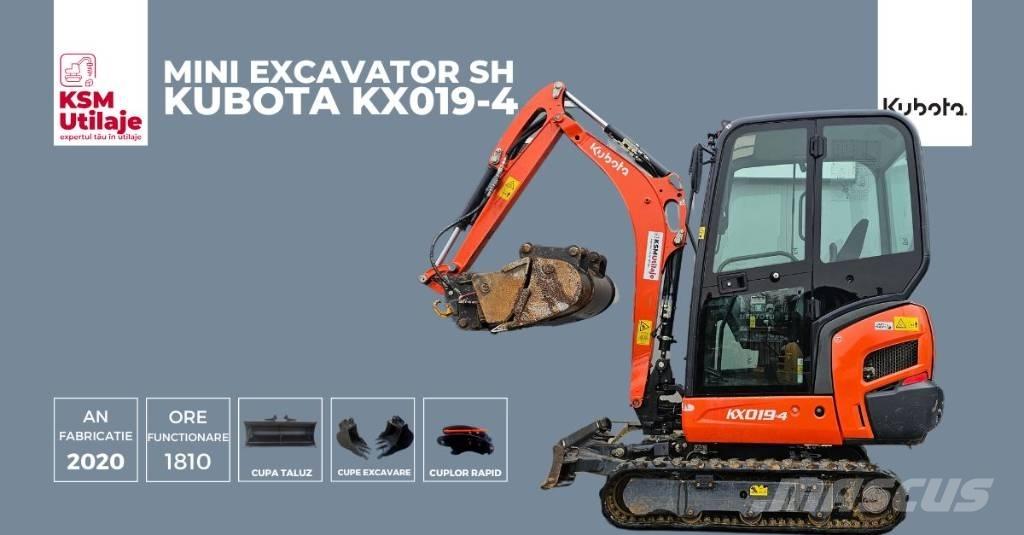 Kubota KX 019-4 Mini rýpadla < 7t