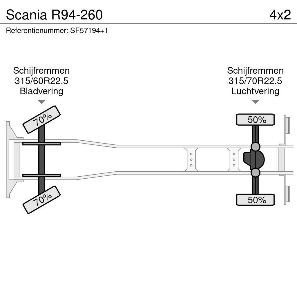 Scania R94-260 Zaplachtované vozy