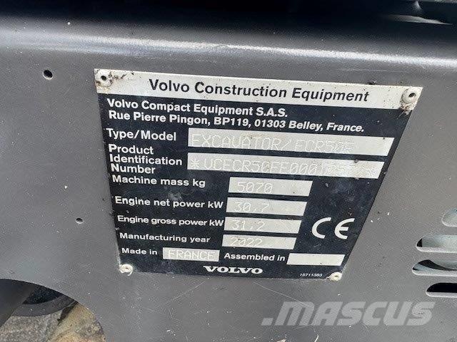 Volvo ECR50F Mini rýpadla < 7t
