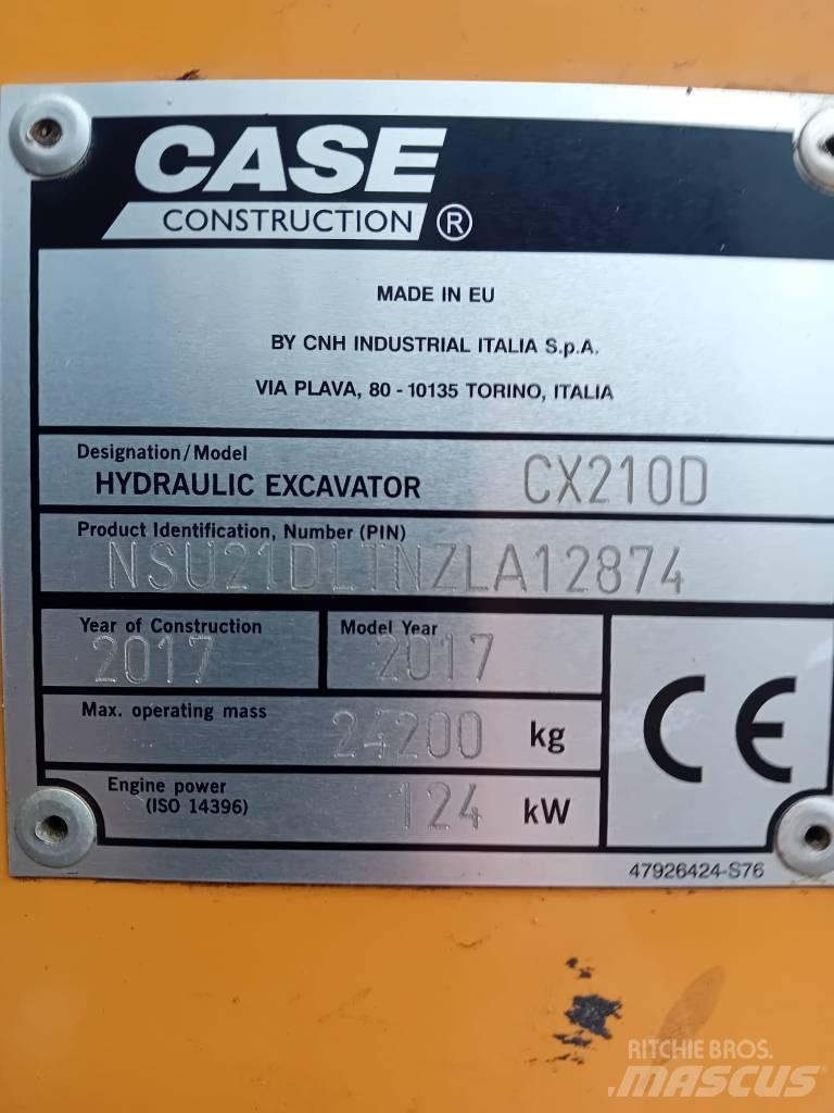 CASE CX 210 D Pásová rýpadla