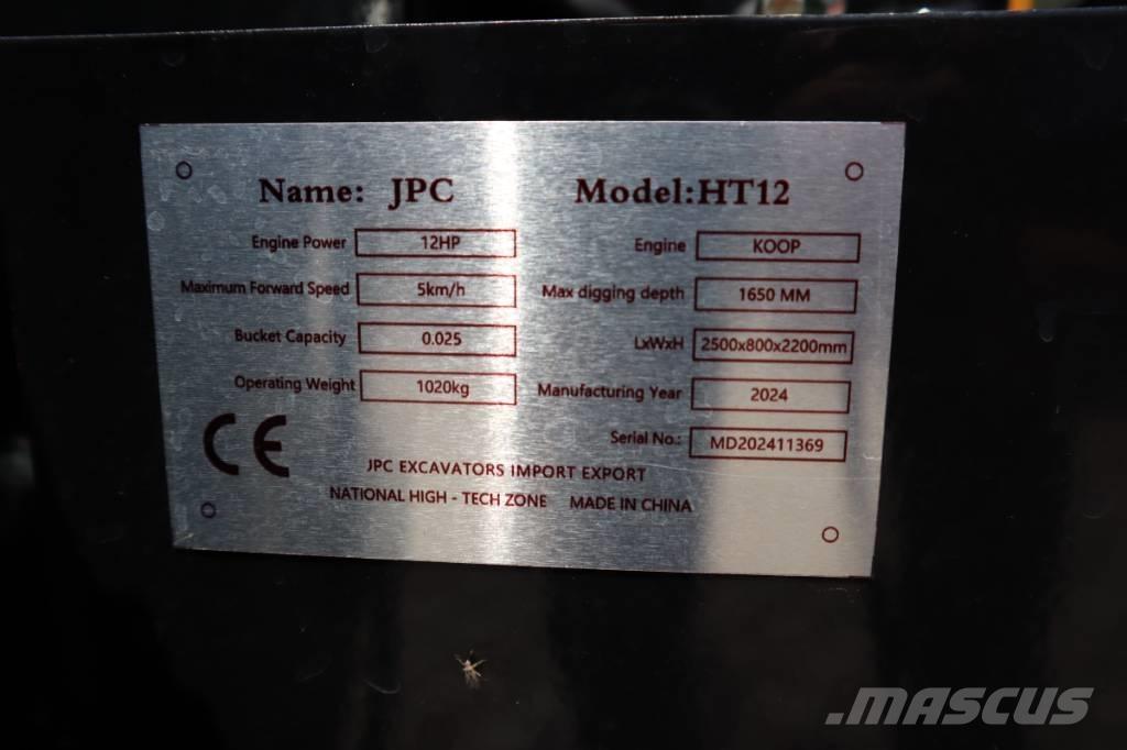 JPC HT12 Mini rýpadla < 7t