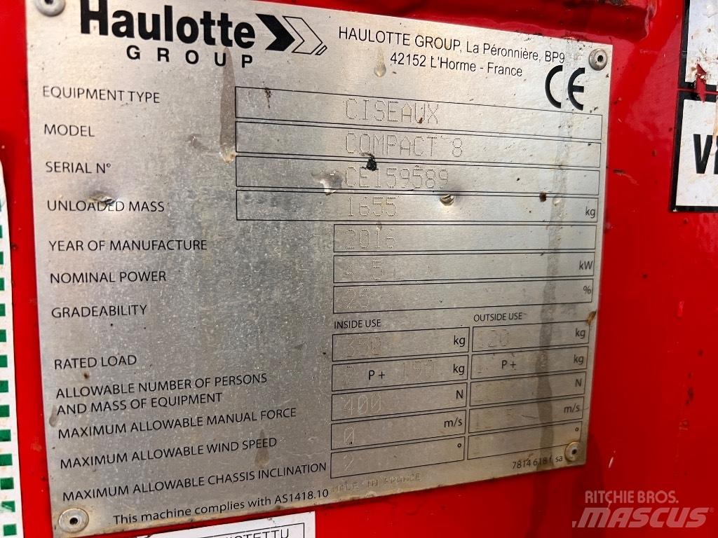 Haulotte Compact 8 Nůžková zvedací plošina