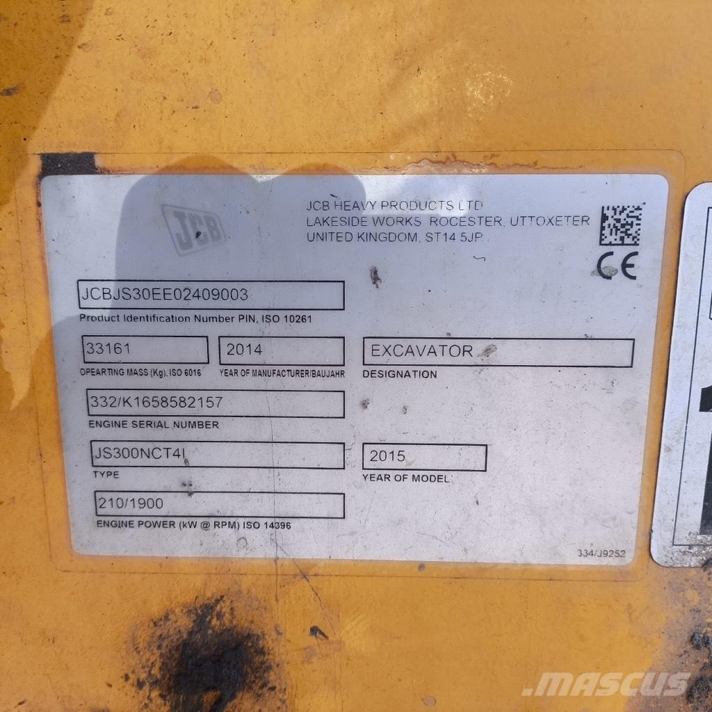 JCB JS 300 Pásová rýpadla