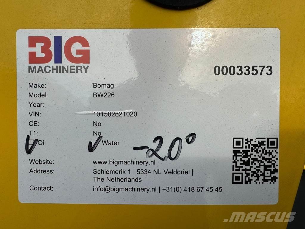 Bomag BW226 Tahačové válce