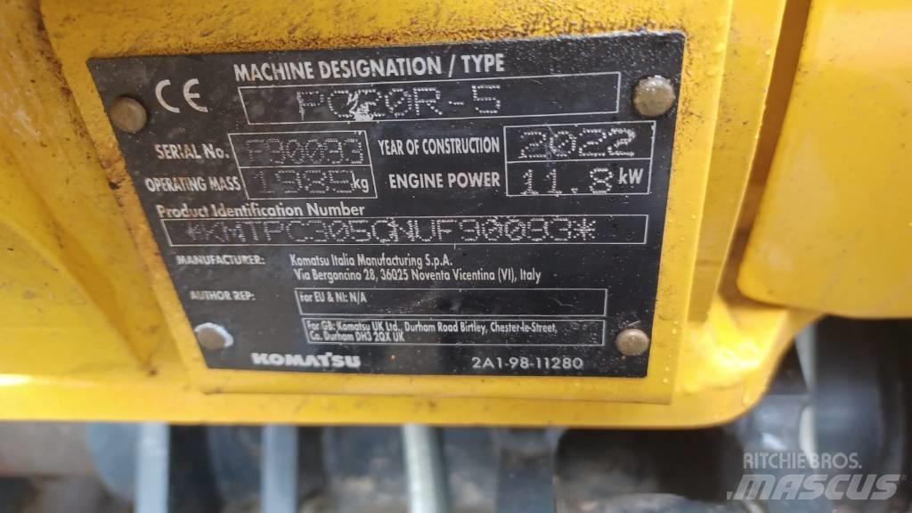 Komatsu PC 20 MR-5 Mini rýpadla < 7t