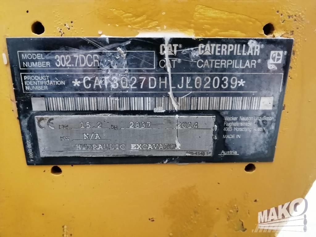 CAT 302.7 D CR Mini rýpadla < 7t