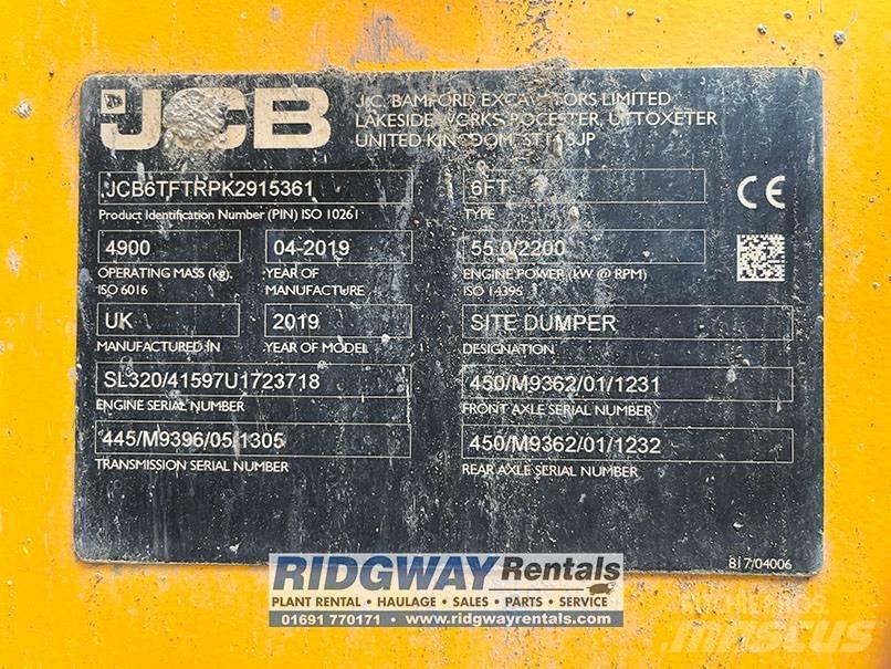 JCB 6 FT Vyklápěcí dempry