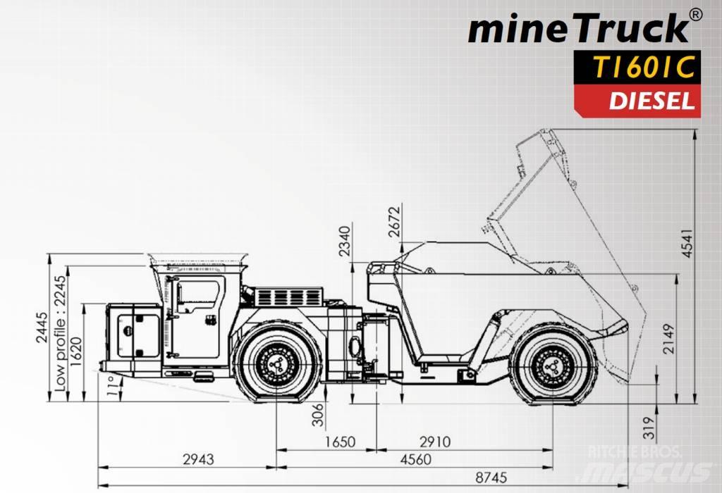 Aramine T1601C Podzemní nákladní vozy