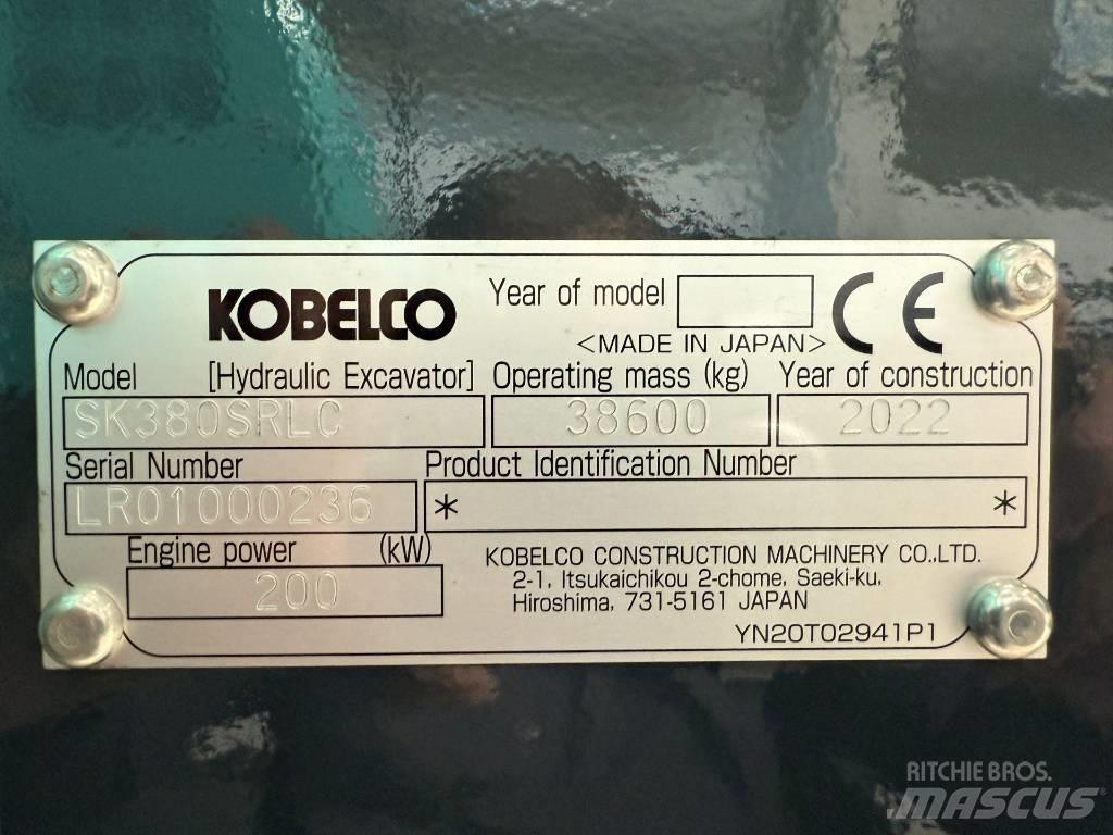 Kobelco SK380SRLC Pásová rýpadla