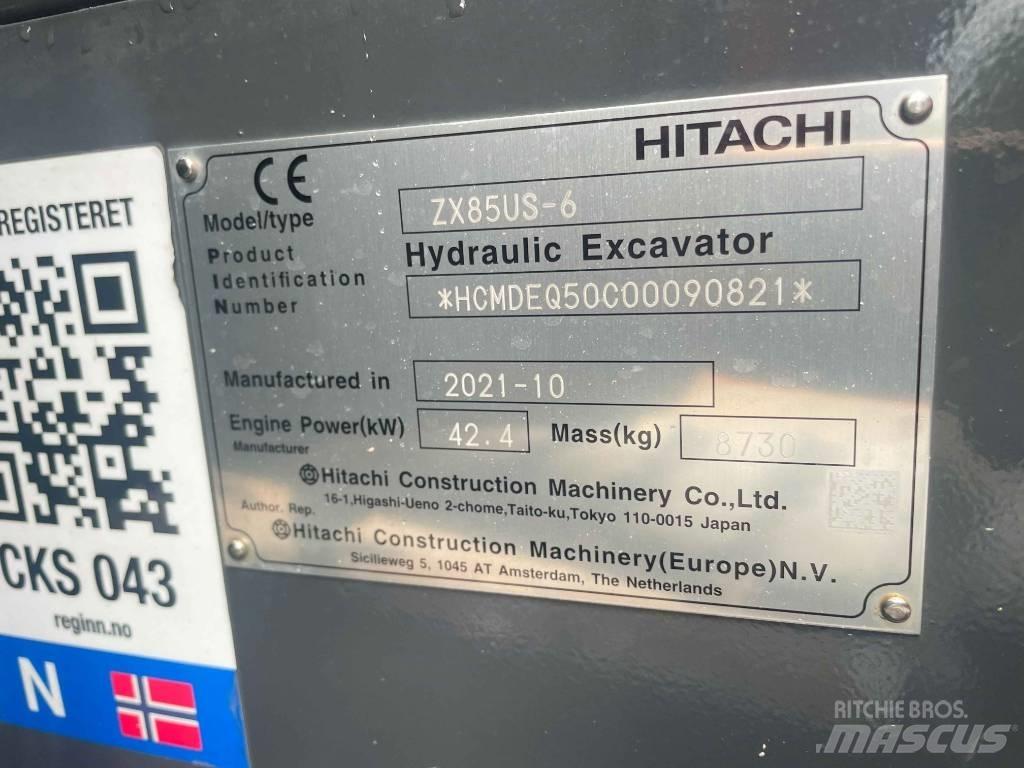 Hitachi ZX 85 US-6 Midi rýpadla 7t - 12t