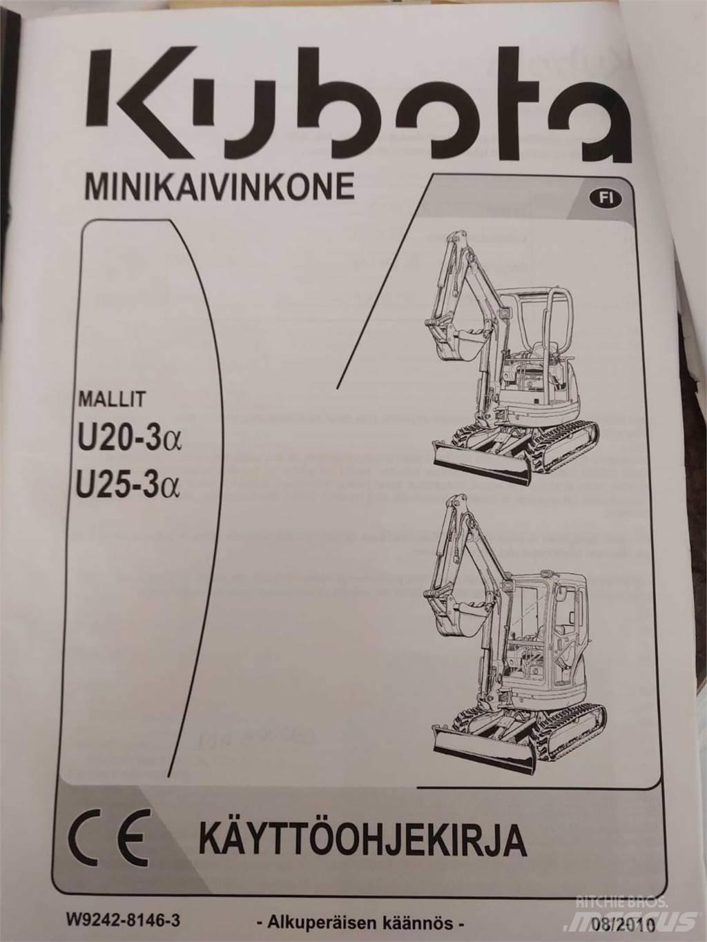 Kubota U25-3 Mini rýpadla < 7t