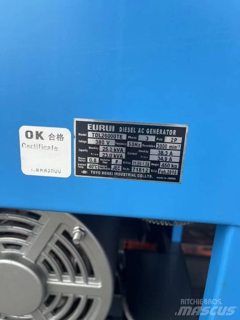 Yanmar 25KVA Naftové generátory