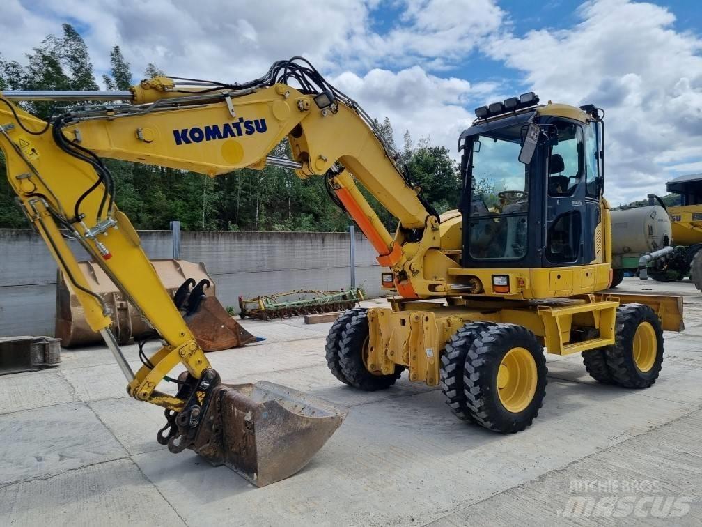 Komatsu PW 118 MR-8 Kolová rýpadla