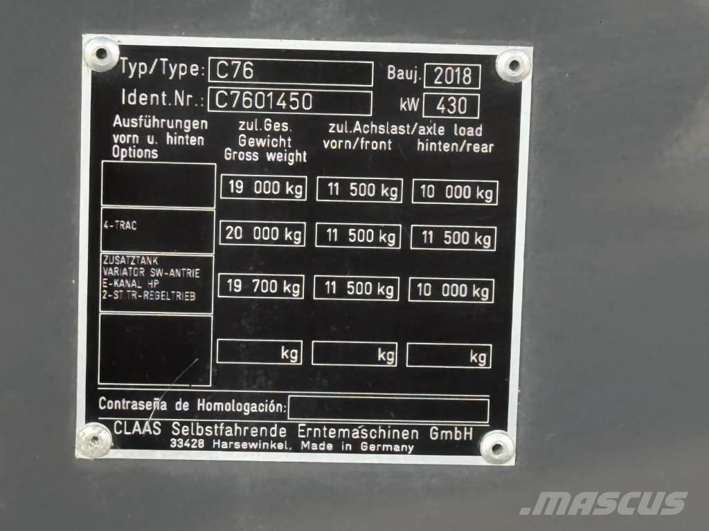 CLAAS Lexion 770 Sklízecí mlátičky