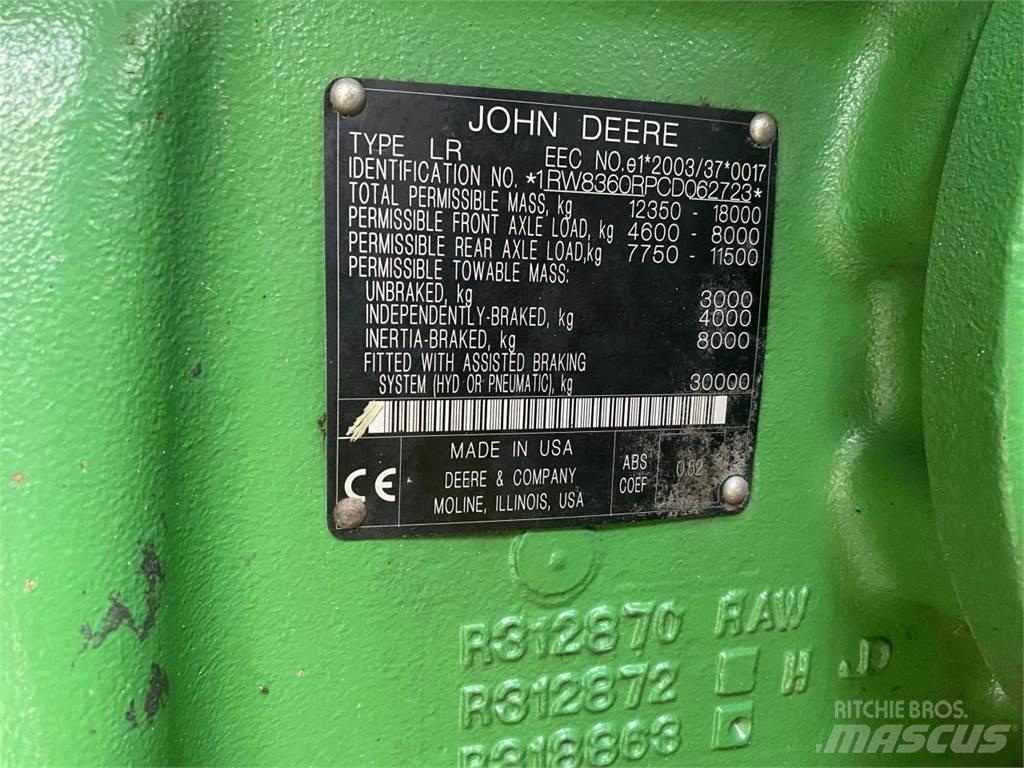 John Deere 8360R Traktory