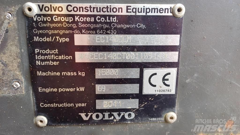 Volvo EC 140 C L M Pásová rýpadla