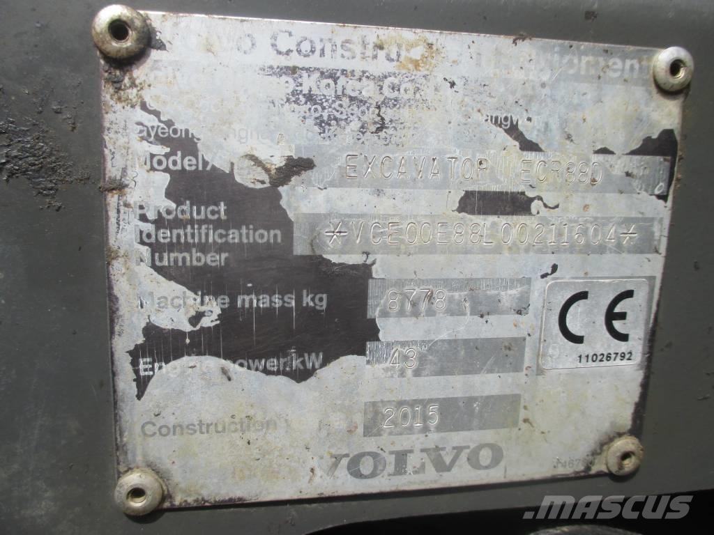 Volvo ECR 88 D Midi rýpadla 7t - 12t