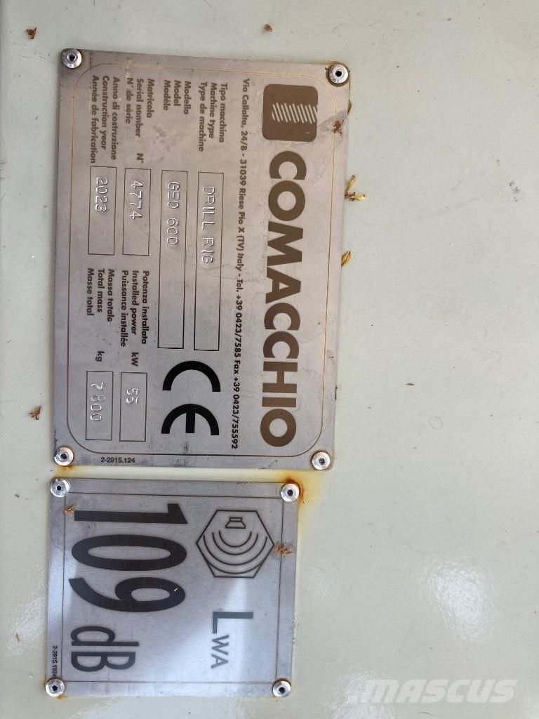 Comacchio Geo600 Vodní vrtné soupravy