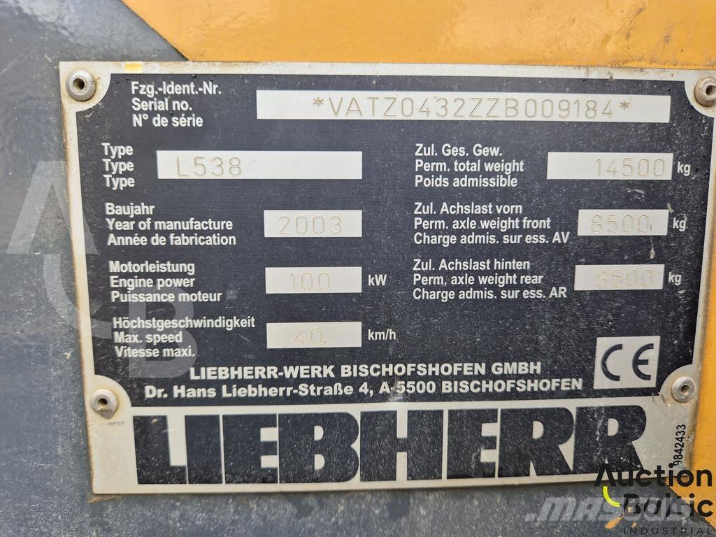 Liebherr L 538 Kolové nakladače