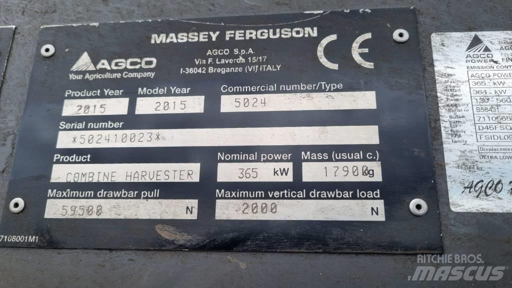 Massey Ferguson 9380 Sklízecí mlátičky