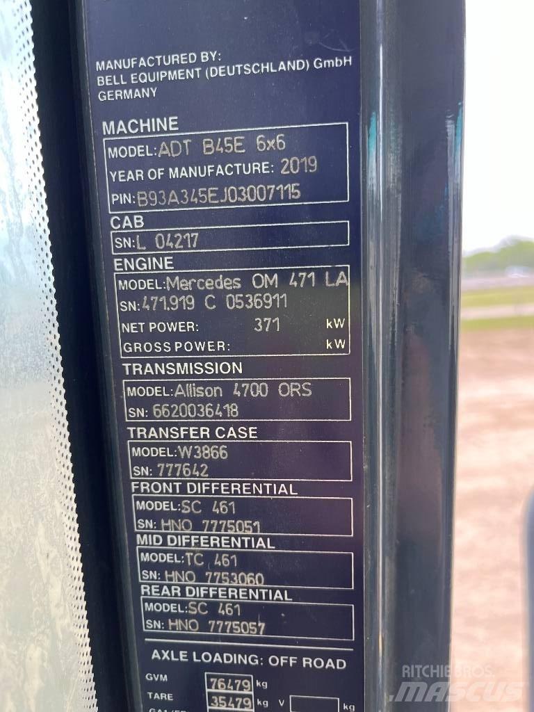 Bell B45E Kloubové dempry