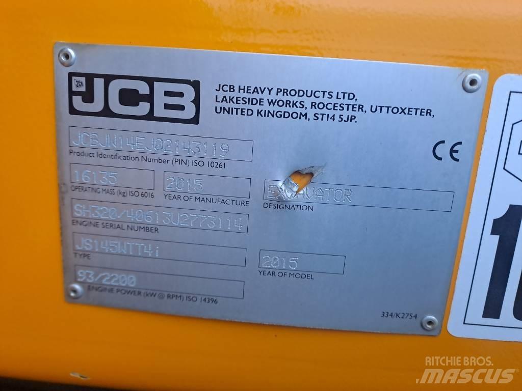 JCB JS145 W Kolová rýpadla