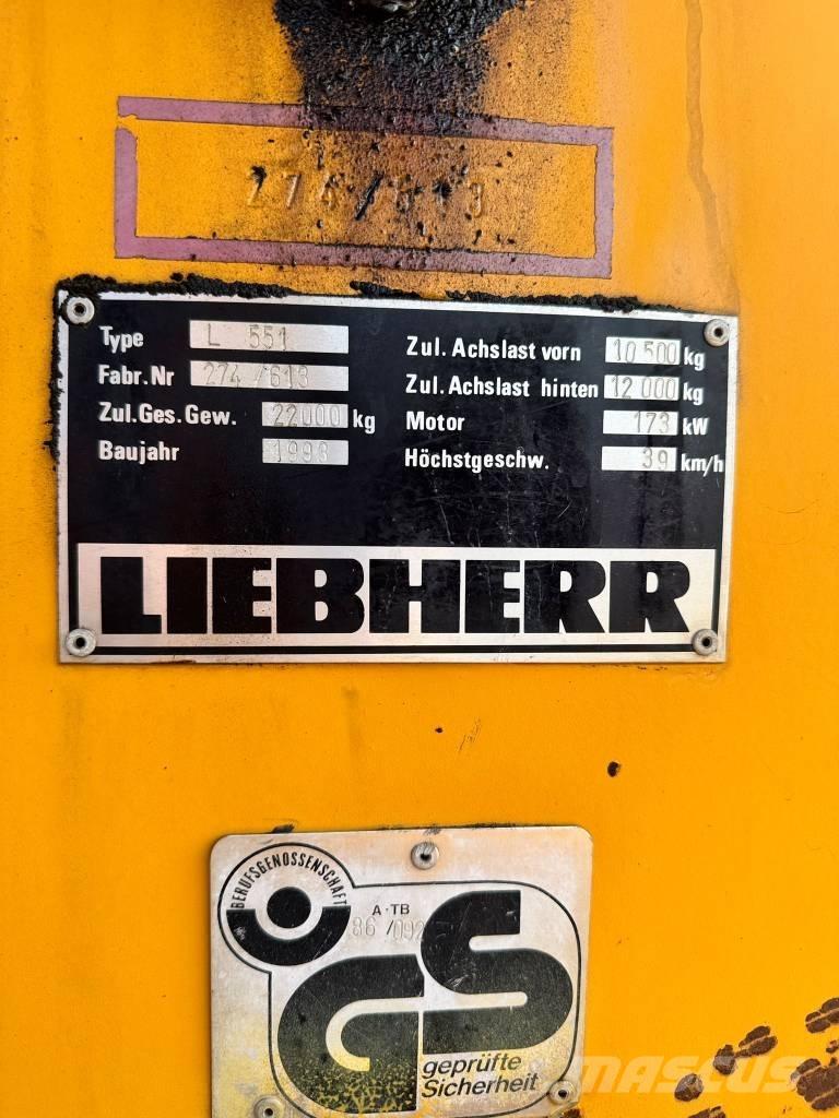 Liebherr L 551 Kolové nakladače